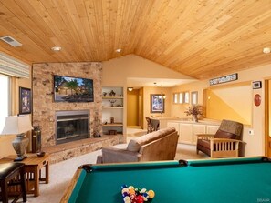 Upstairs fun, living room view.