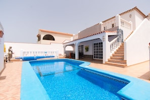 Private heated pool and villa