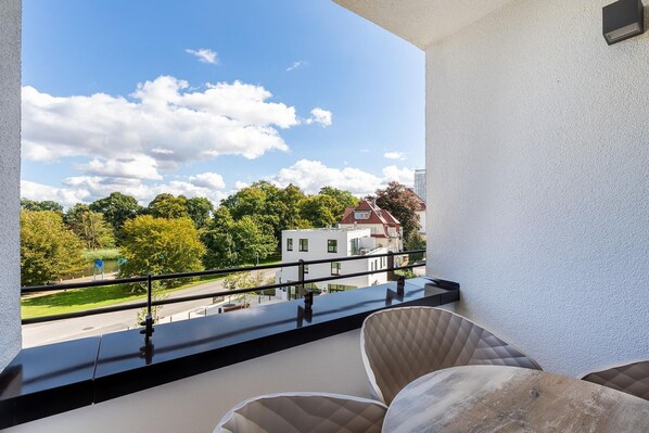 Überdachte Loggia in Ost-Lage