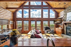 Enjoy the view while cooking in our well-stocked kitchen