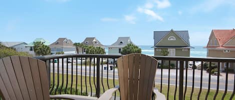 Soak up the sun on the balcony