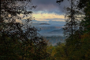 Welcome to the Smokies! Views of Smokey Mountain National Park (from the deck).
