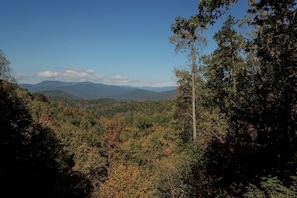 Views of Smokey Mountain National Park (from the deck).
