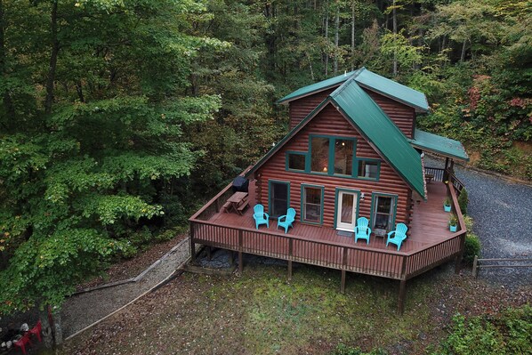 Grand Seclusion: Authentic D-Log cabin home in the Smokey Mountains. 