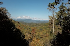 Views of Smokey Mountain National Park (from the deck).