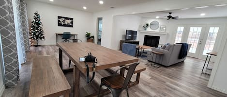 Open Living and Dinning area