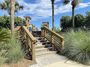 Access to walkway to beach at Monarch.