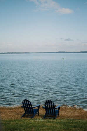 Take a seat right by the water!