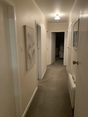 Hall with two large bedrooms and two bathrooms- two toilets 
