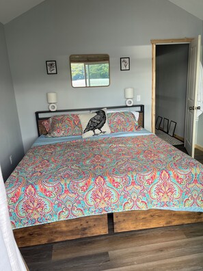 A look into the bedroom with that view 