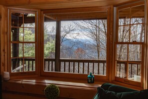 Comfy cabin with great views