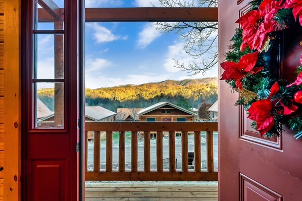 Amazing views from the porch and front door.