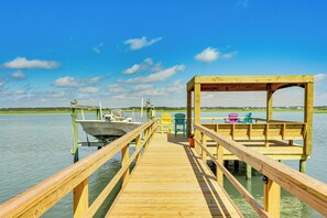Private Dock w/ Seating | Sound Access