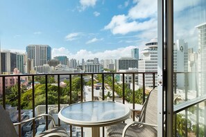 Enjoy breathtaking views  from your private balcony