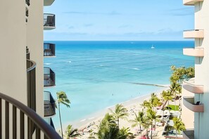 Enjoy breathtaking views  from your private balcony