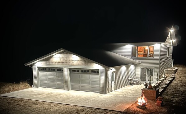 House at night