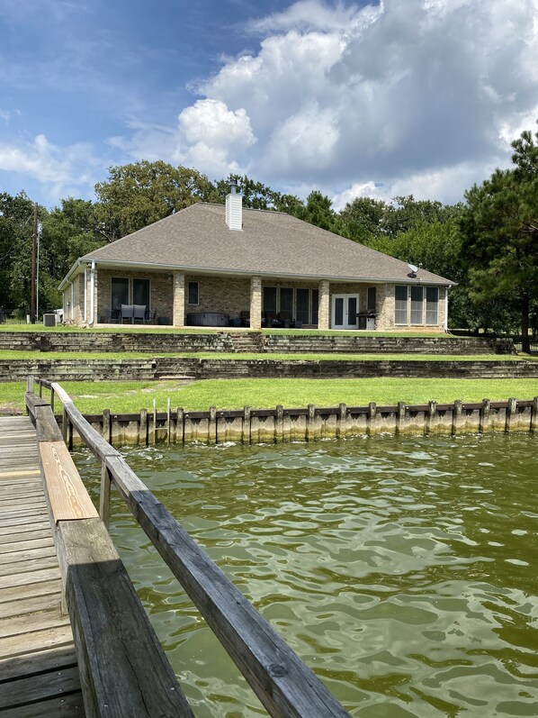 The back of house over looking the lake. Never ending, beautiful views!  