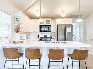 Kitchen fully supplied with everything you need for gourmet cooking!