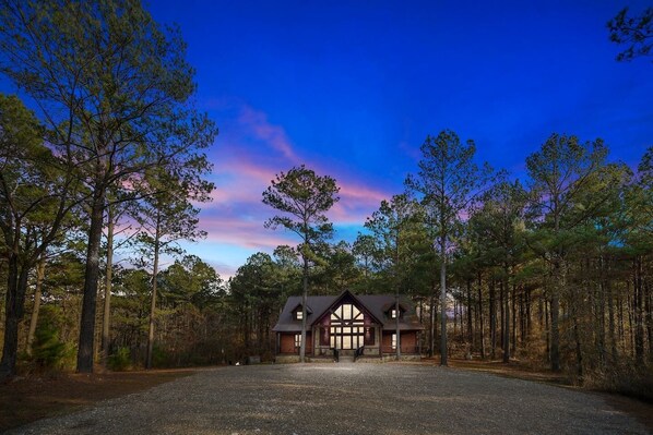 Secluded Corner Lot w/ Tall Pine trees surrounding the cabin