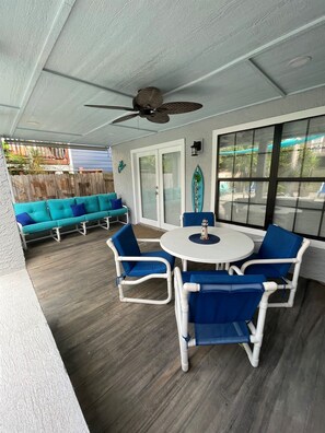 Favorite place for relaxing on patio