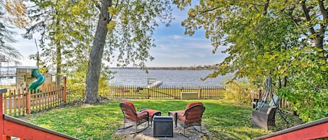 Fox Lake Vacation Rental | 5BR | 4BA | 3 Stories | Stairs Required | 2,800 Sq Ft