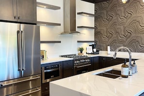 View overlooking the kitchen, Featuring appliances for any chef level