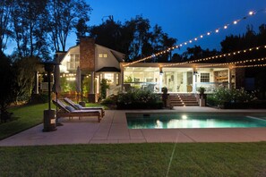 Just off the deck is an outdoor dining space, seating for six people and a BBQ.