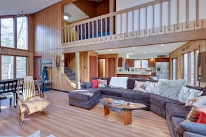 Living Room with an open space kitchen!