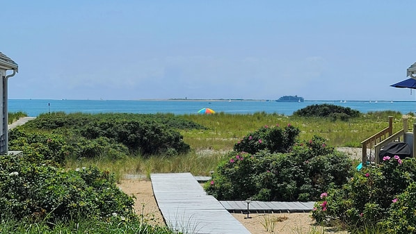 Wonderful water views from the cottage and deck