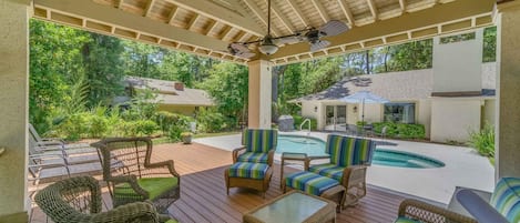 Covered Patio Poolside