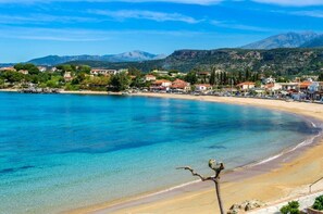 Stoupa Beach just 250m from our place :)