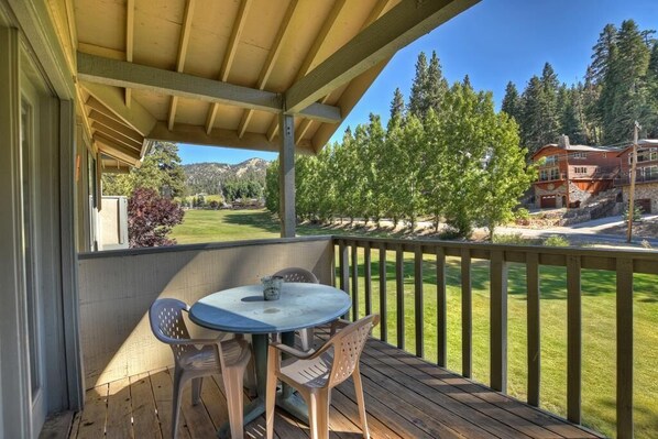 Patio With Fantastic Golf Course and Resort