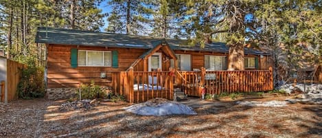 A Lovely, Big Bear Cabin Surrounded by Trees