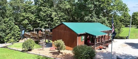 Front view of our Lake house.