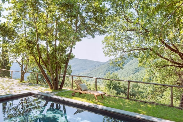 Pool area near the main house