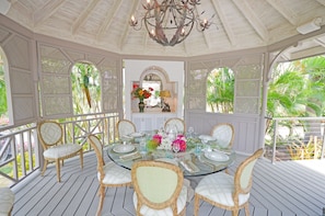 Gazebo dining area