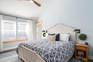 Primary bedroom features a king bed.