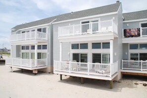 Our unit is in the center. 2 Decks, top and bottom, furnished.