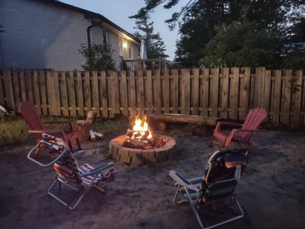 Backyard Fire Pit. 