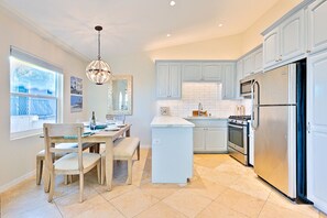 Modern dining room and kitchen
