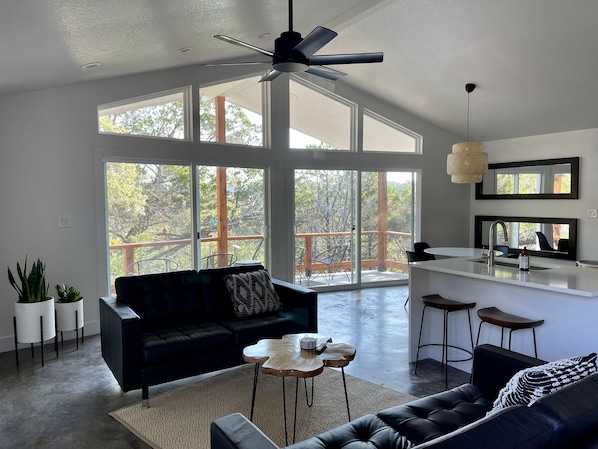 Bright and uncluttered spaces offer peace and relaxation.