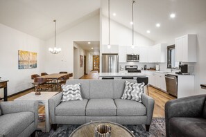 Cozy living room area, perfect for lounging after a day out.