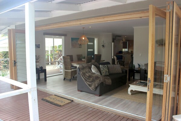 Frony Balcony with sliding bi-fold doors