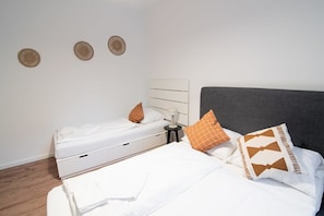 Bedroom 1 with Double and Single Bed