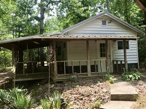 Entry to the cabin