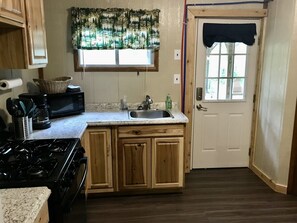 Kitchen and front door