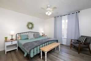 Here is our Master bedroom with King size bed.