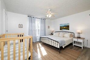 Here is our guest room, equipped with a king size bed and has it's own bathroom.