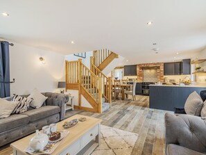 Open plan living space | Riverside Dairy - Carr View Farm, Thornhill, Hope Valley