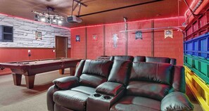 Have a hit of pool with friends in the ground floor game room